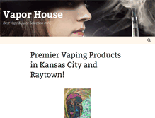 Tablet Screenshot of kcvaporhouse.com